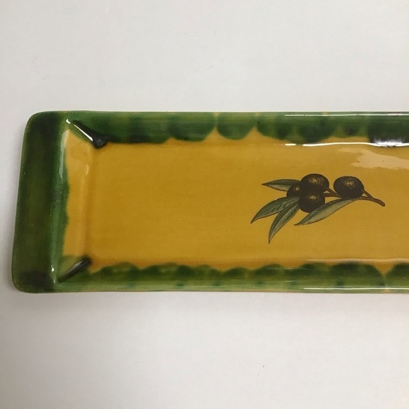 France La Roue Vallauris Ceramic Olive Tray French Country Pottery Kitchen*NOTE* - Picture 5 of 9